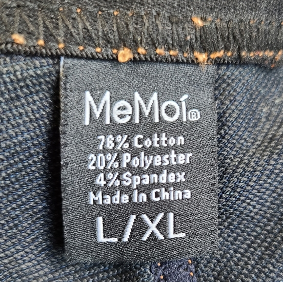 (896) MeMoi Woman's Pull On Skinny Jeans, Size: Large-Extra Large  Color: Blue - Picture 7 of 15